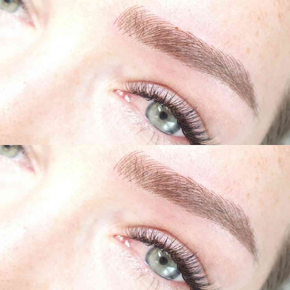 Was ist Microblading? Durch die aneinander gereihten Klingen (Blades) werden feinste Härchen gezeichnet.